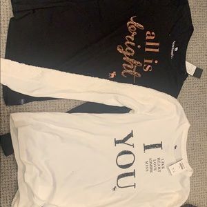 BUNDLE! two Abercrombie lone sleeve tops.